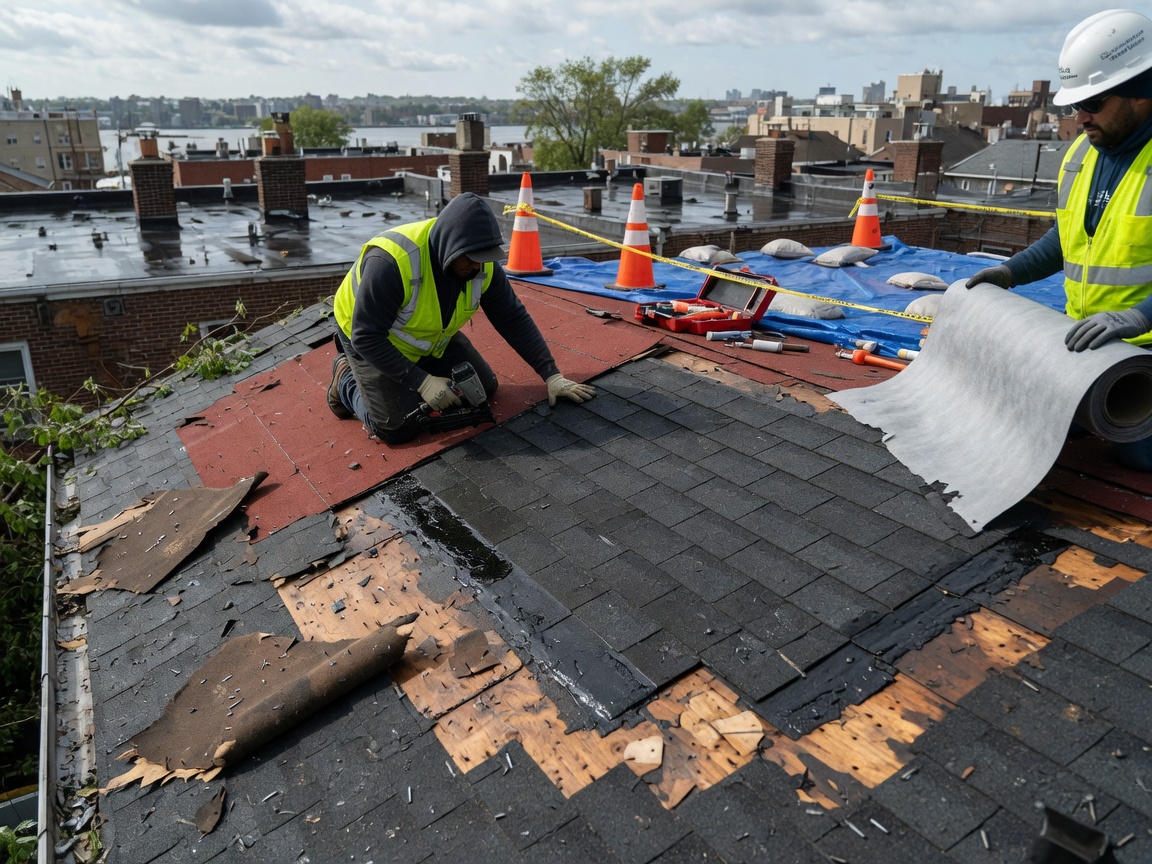 Storm damage repair services