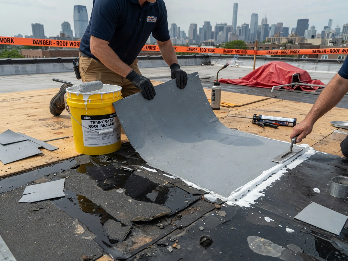 Temporary waterproofing services