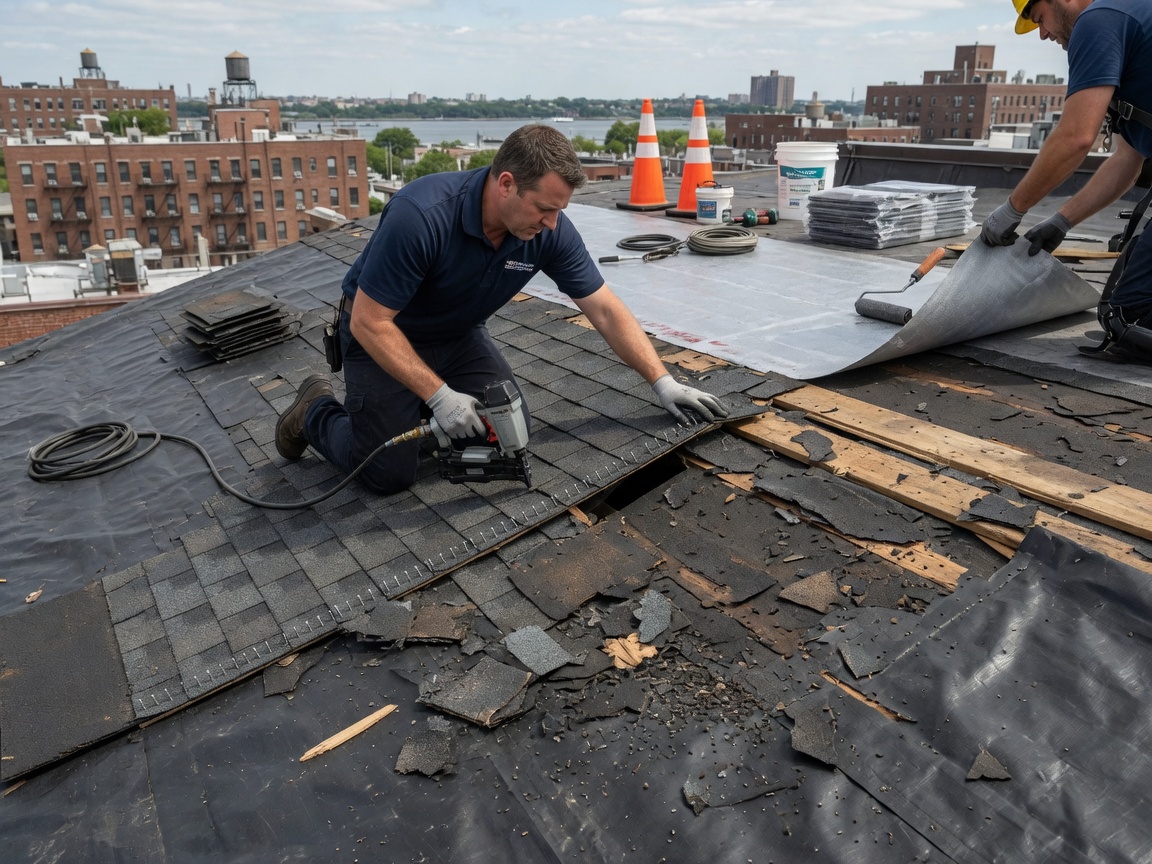 Wind damage repair services